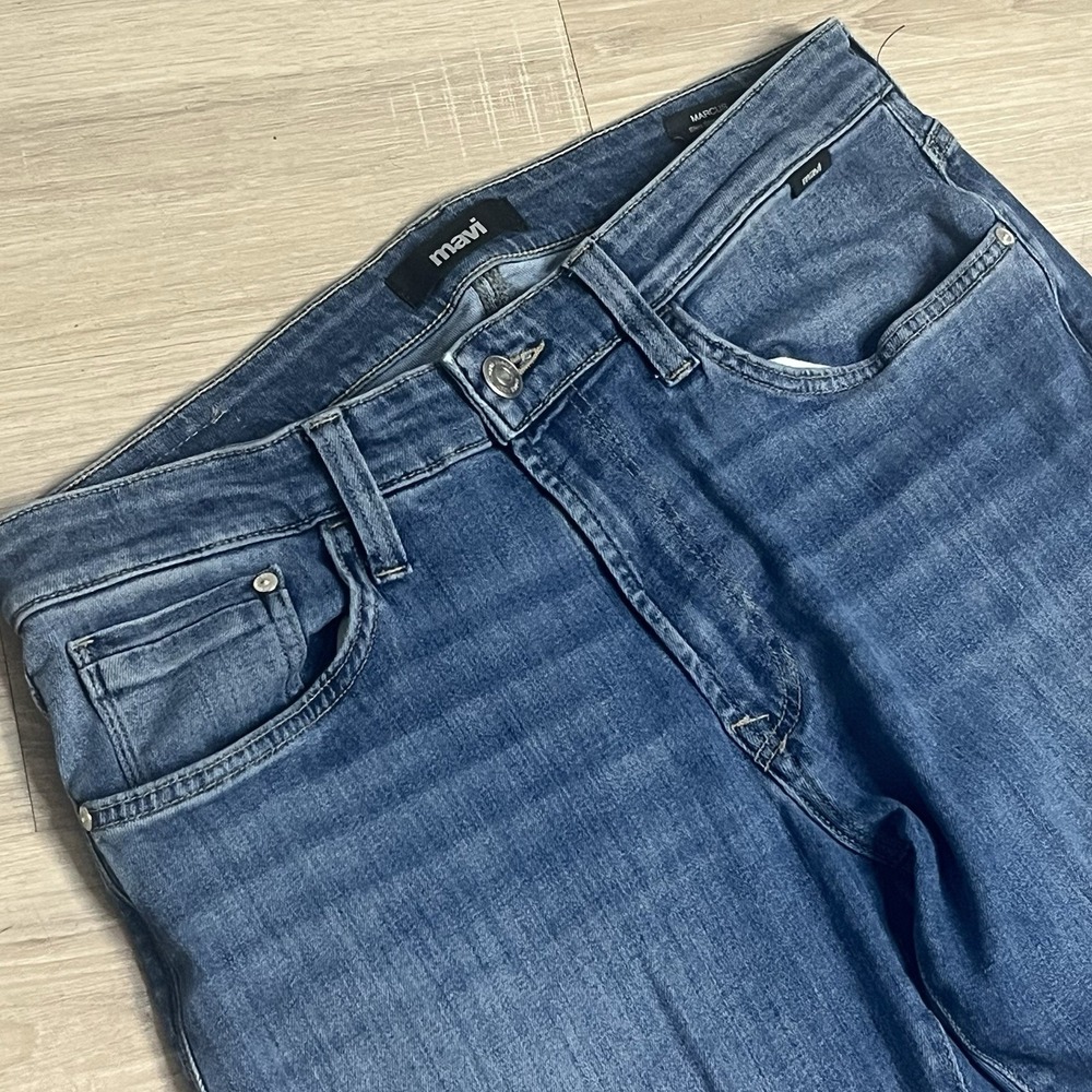 Mavi Jeans Marcus Slim Straight Leg Men 33x32 Medium Wash Stretch